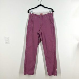 Levi’s XX Chino EZ Grape Nectar Pink Large Stretch Pants Men’s, Size Small
